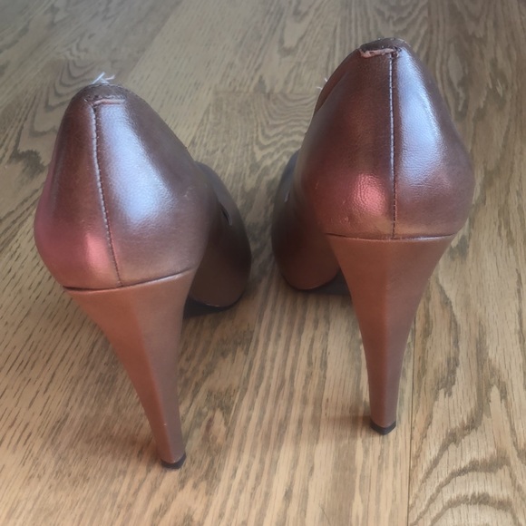 Pump stiletto high heel dress shoe almond toe hidden platform wedding - Picture 5 of 10